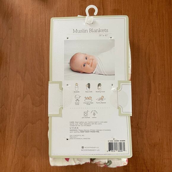 Muslin Blankets - Swaddles 100% cotton 2 pack - Picture 4 of 5